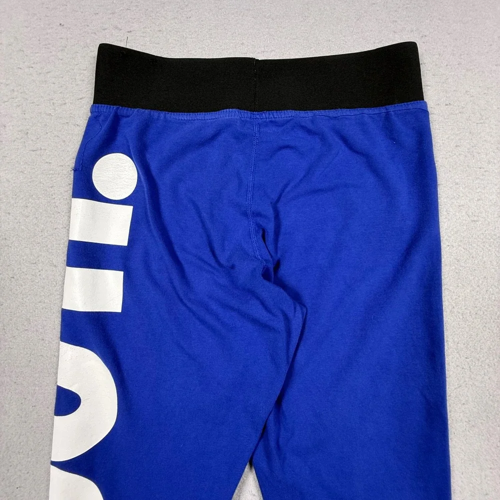 Nike Just Do It Leggings Blue Graphic Athletic Tights Womens Small